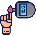 Icon of diabetes machine